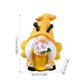 Bee Gnome Resin Garden Statue – Whimsical Yard & Home Decor Garden Gnome Statue Qme B CN