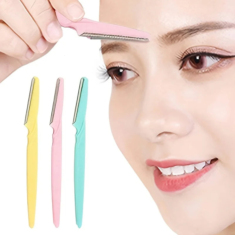 Eyebrow Razor Shaper & Facial Hair Trimmer with Cap Eyebrow Grooming Razor Qme