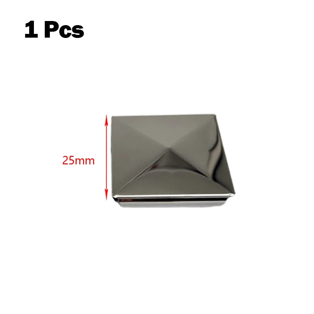 Stainless Steel Square Post Caps 16–100mm | 15 Colors Square Post Caps Qme 1pcs 25mm