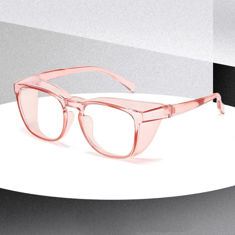 Oversized Blue Light Blocking Glasses Transparent Jelly Frame Blue Light Glasses Qme