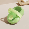 Portable Soft Skin Cleansing Brush with Liquid Dispenser Bath Cleansing Brush Qme green