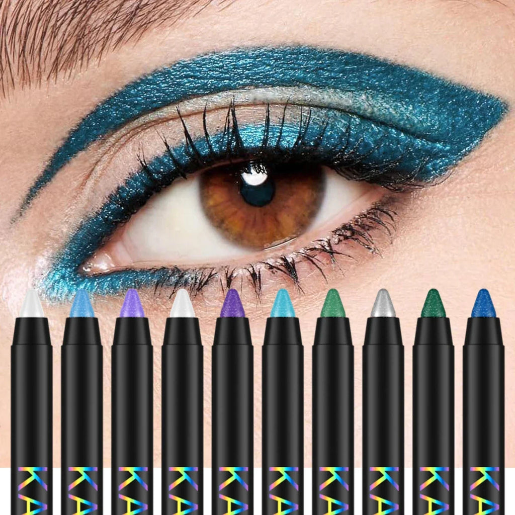 Glitter Shimmer Metallic Eyeliner Pen – Waterproof, 8 Colors Glitter Eyeliner Pen Qme