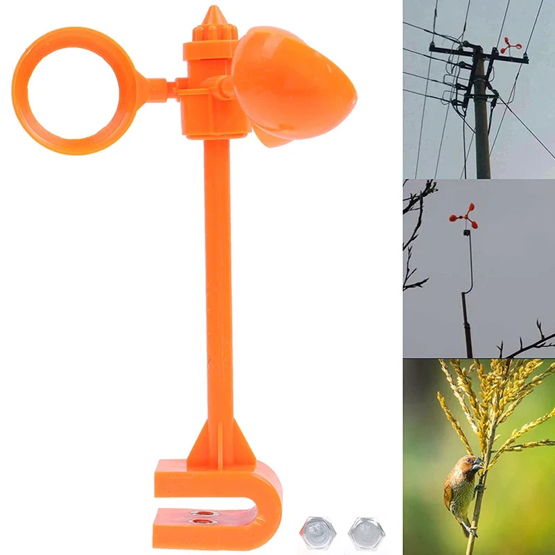 360° Spinning Bird Scarer Repeller for Garden & Crops Garden Bird Repeller Qme