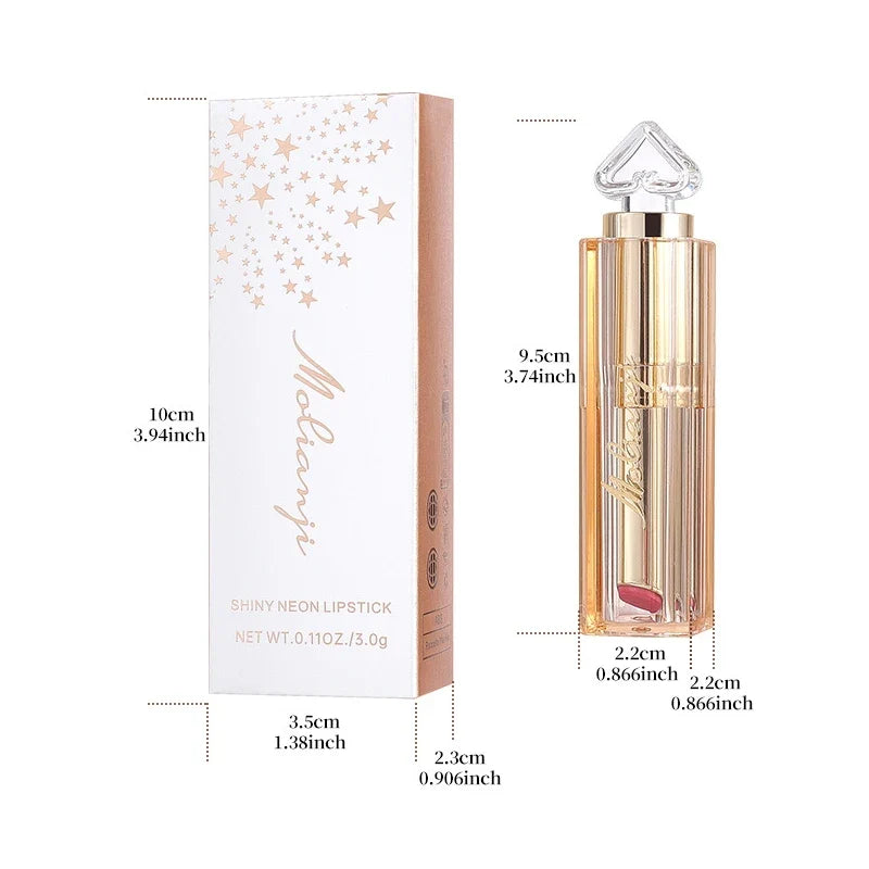 Shiny Waterproof Lipstick – 5 Vibrant Long-Lasting Colors Lipstick Qme