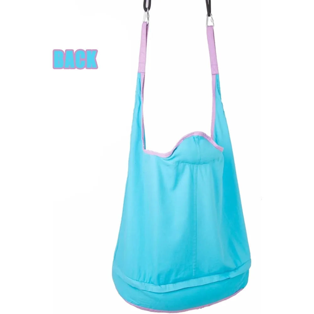 Kids Pod Swing Seat | Cotton Hammock Chair Indoor & Outdoor Kids Hammock Swing Qme