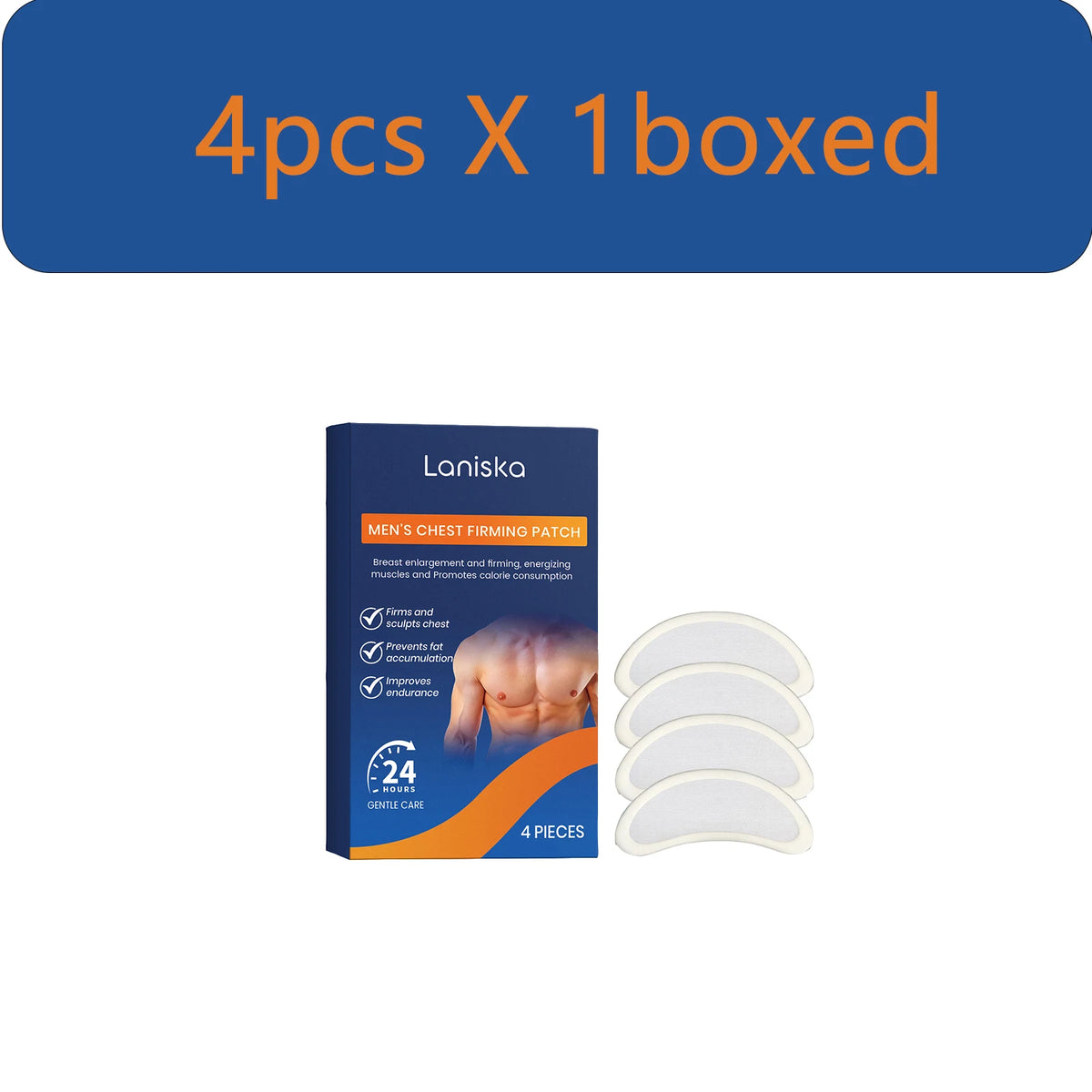 Men's Chest Firming Patches – Breathable Sculpting Body Patch Body Sculpting Patch Qst 4pcs boxed