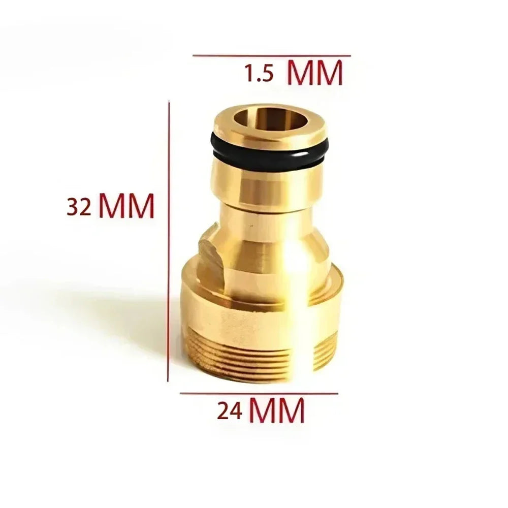 Universal Brass Threaded Tap Connector Faucet Hose Adaptor Faucet Hose Connector Qme