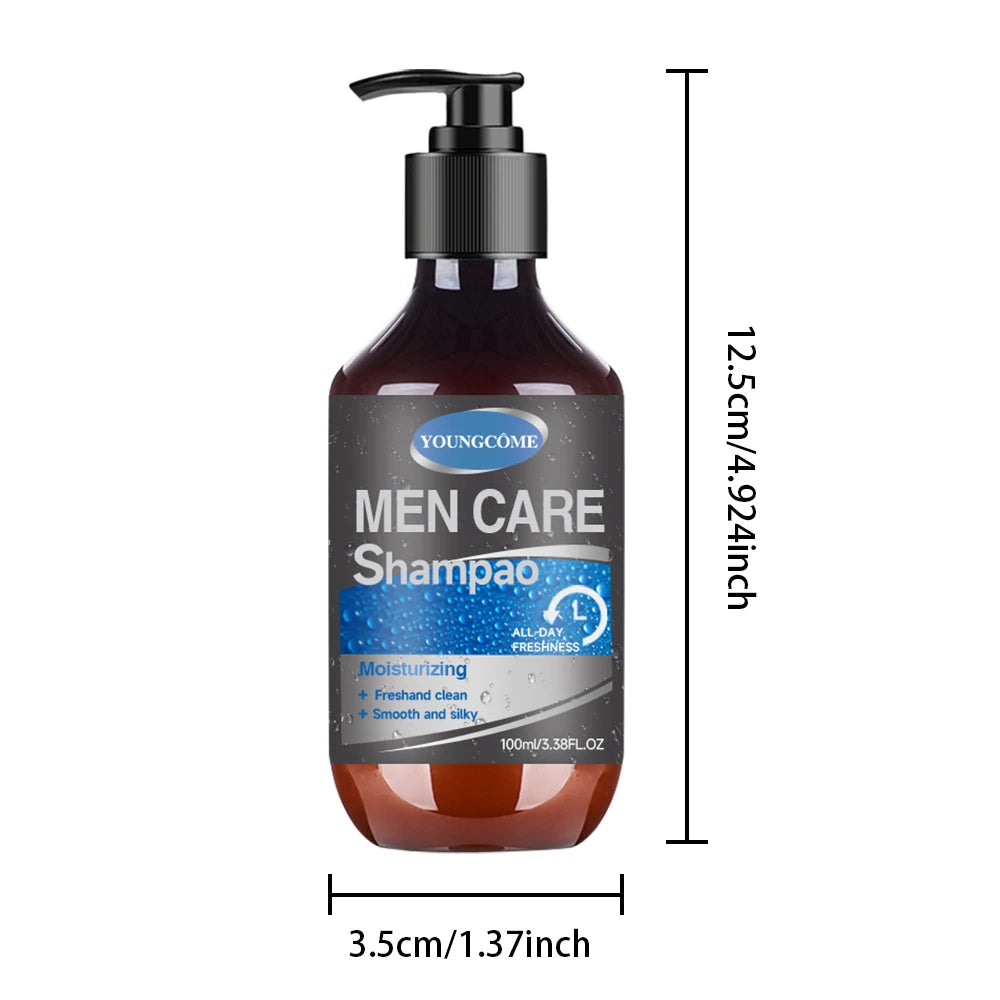 YOUNGCOME Men's Botanical Shampoo – Dandruff & Hair Fall Control Men's Hair Shampoo Qst 100ml