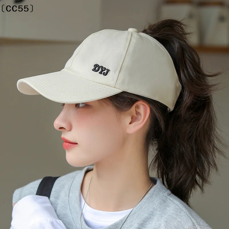 Women's High Ponytail Baseball Cap – Sports Sun Hat Sports Baseball Cap Qst
