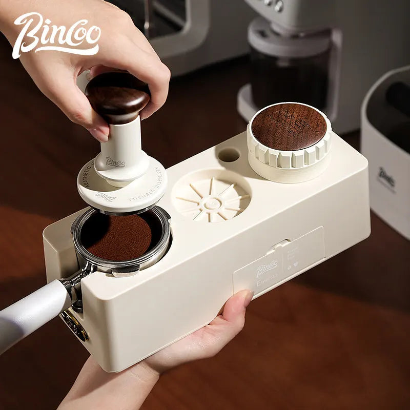 Bincoo 58mm Spring-Loaded Coffee Tamper & Distributor Espresso Tamper Qst