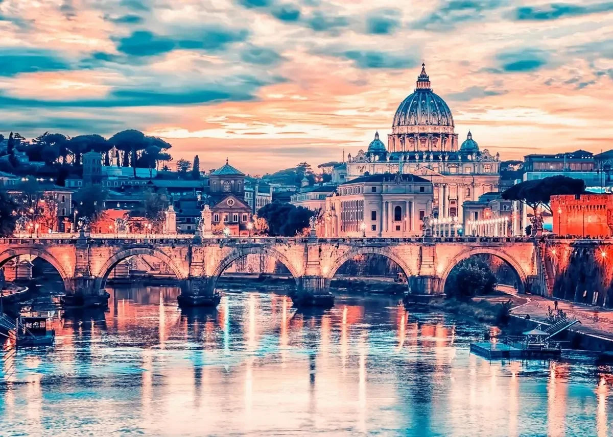 Italy Landscape Canvas Wall Art – Rome Florence Tuscany Print Canvas Wall Art Qst P10 50x70cm Unframed
