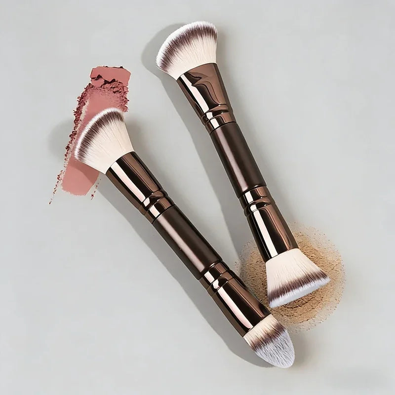 5-Piece Dual-Ended Professional Makeup Brush Set – Travel Makeup Brush Set Qme