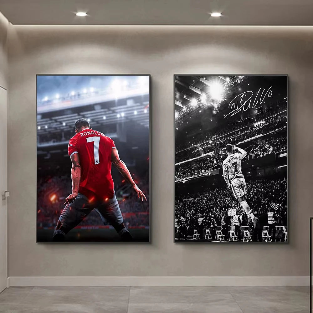 CR7 Portugal Superstar HD Canvas Wall Art Print Poster Canvas Wall Art Qst