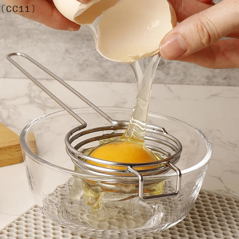 Stainless Steel Egg Yolk Separator & Egg White Divider Tool Egg Yolk Separator Qme