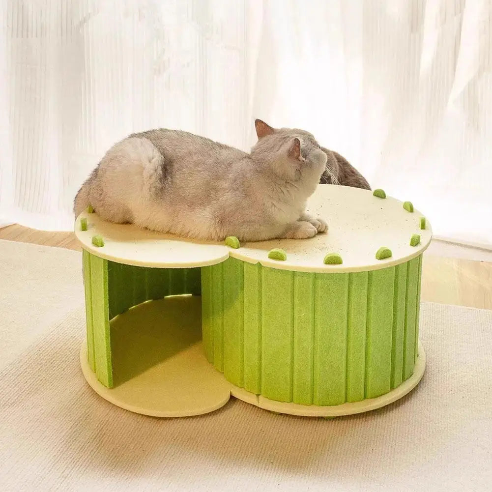 Cat Tunnel Toy House – Multifunctional Interactive Kitten Tunnel Cat Tunnel Toy Qme