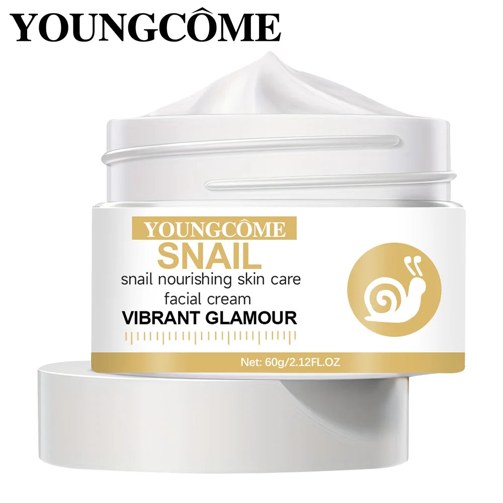 YOUNGCOME Snail Essence Face Cream – Firming & Brightening Snail Essence Face Cream Qst