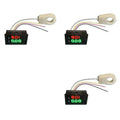 DC 0-300V 200A Hall Effect Ammeter Voltmeter LED Battery Monitor Battery Monitor Meter Qme Black 200A