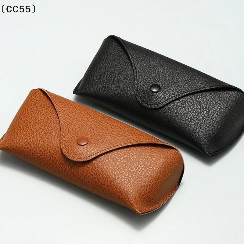 PU Leather Sunglasses Case – Soft Portable Eyeglass Pouch Eyeglass Case Qst
