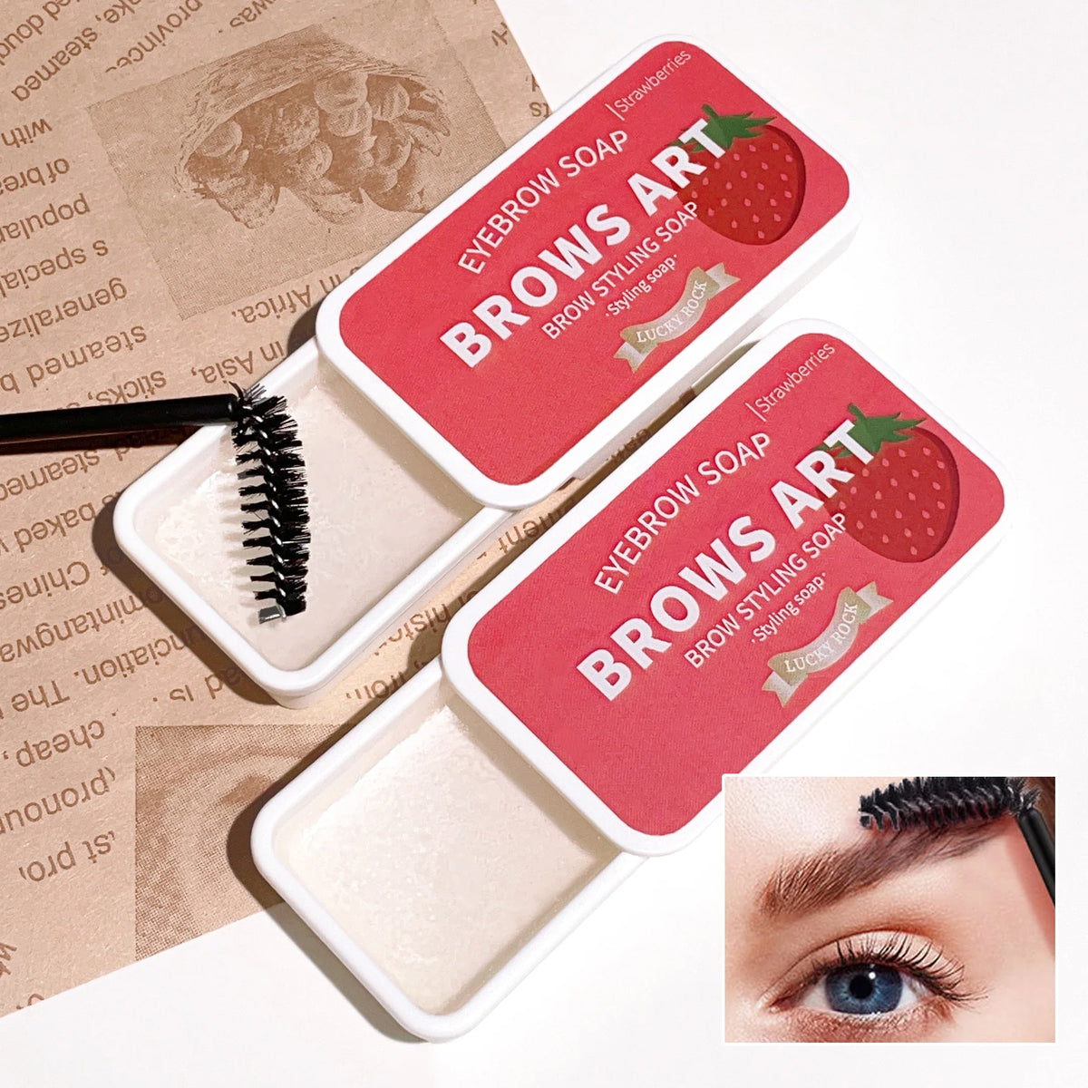 3D Feathery Brow Styling Gel – Long-Lasting & Waterproof Eyebrow Styling Gel Qme
