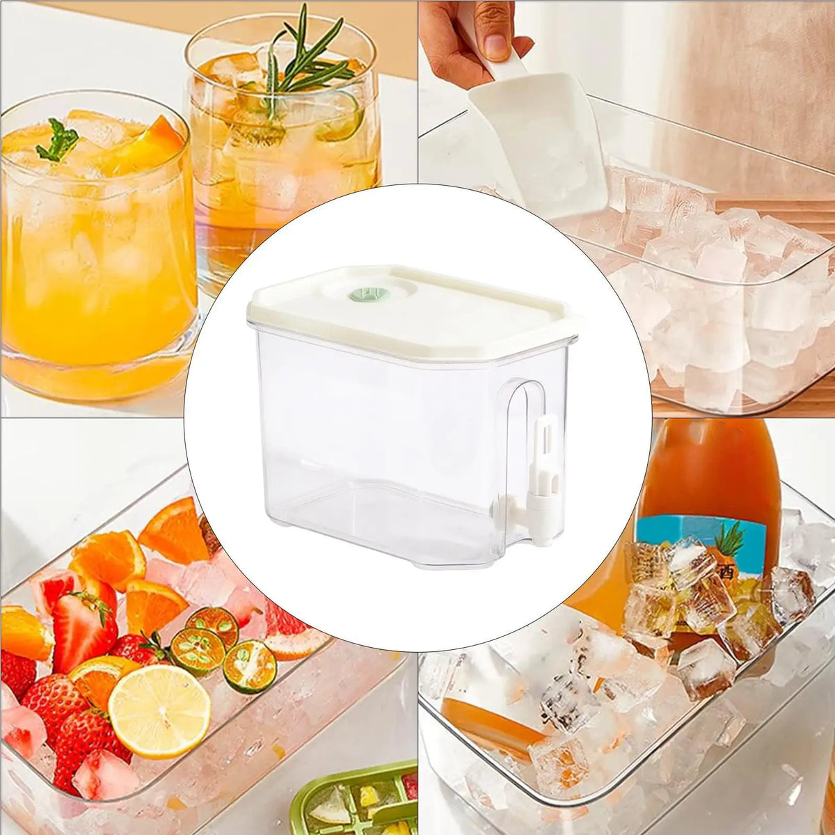 3.5L Leakproof Beverage Dispenser with Spout | Cold Brew & Juice Beverage Dispenser Qme