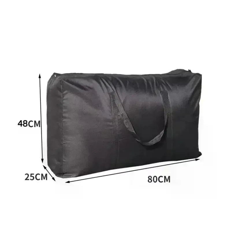 Extra Large Waterproof Moving & Storage Bag – 80x48x25cm Black Storage Tote Bag Qme