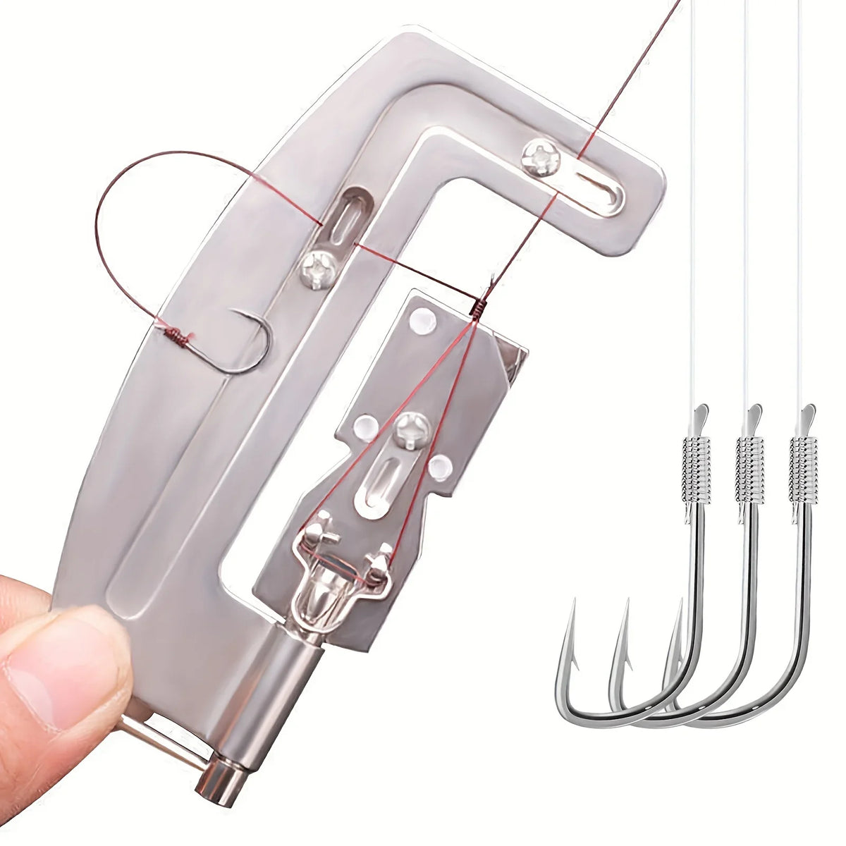 Semi-Automatic Fishing Hook Line Tying Machine | Metal Knotter Fishing Knotter Tool Qme