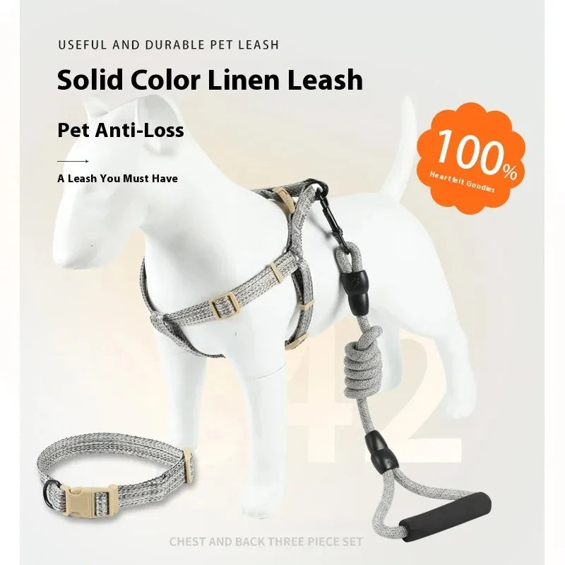 Adjustable Small Dog & Cat Harness Vest with 1.2M Leash Set Dog Harness & Leash Qme