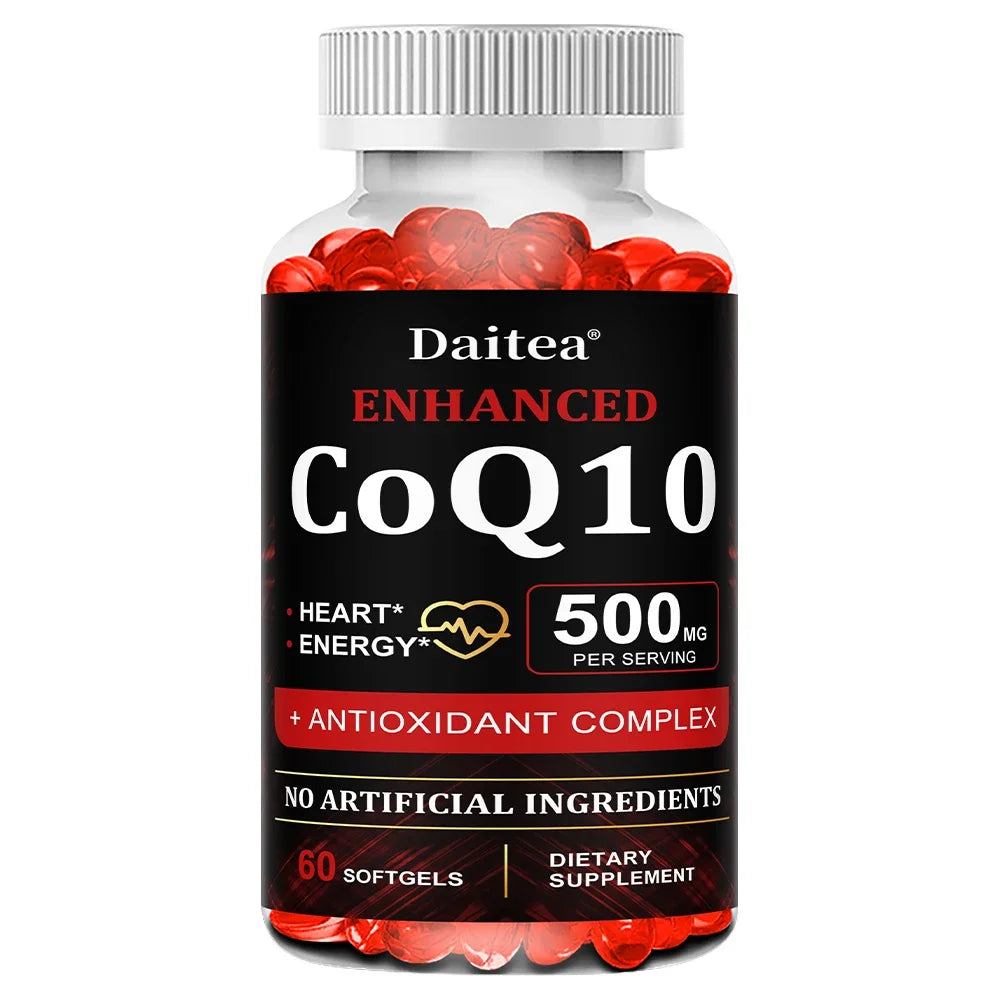 ZENVITALIZE CoQ10 500mg High Absorption Supplement Capsules CoQ10 Supplement Qst 60 count-1 bottle