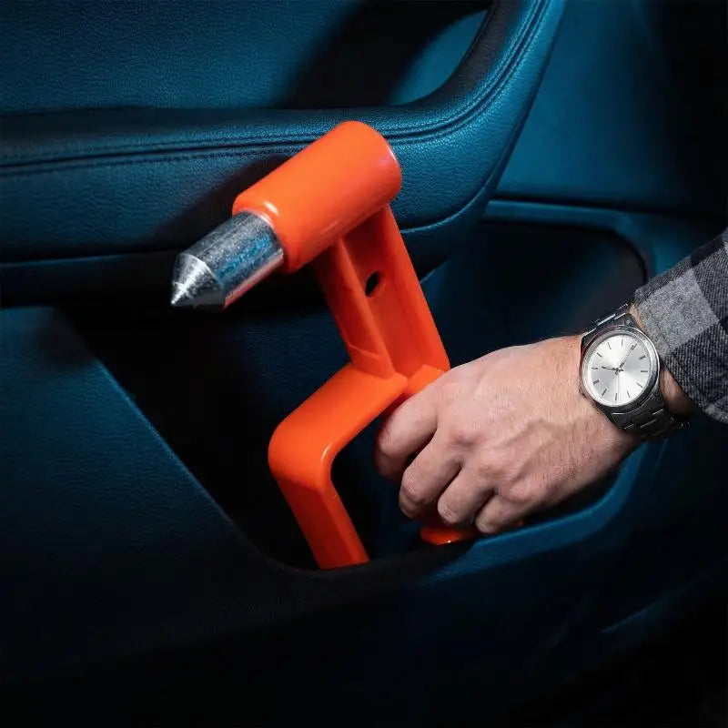 Emergency Escape Hammer – Window Breaker & Seatbelt Cutter Vehicle Safety Tool Qme