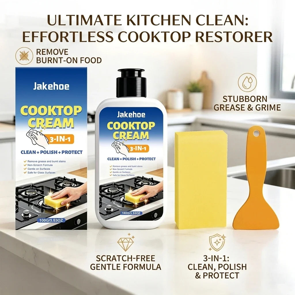 Multi-Functional Kitchen Degreaser Cleaner | 3-in-1 Cooktop Kit Kitchen Degreaser Cleaner Qme