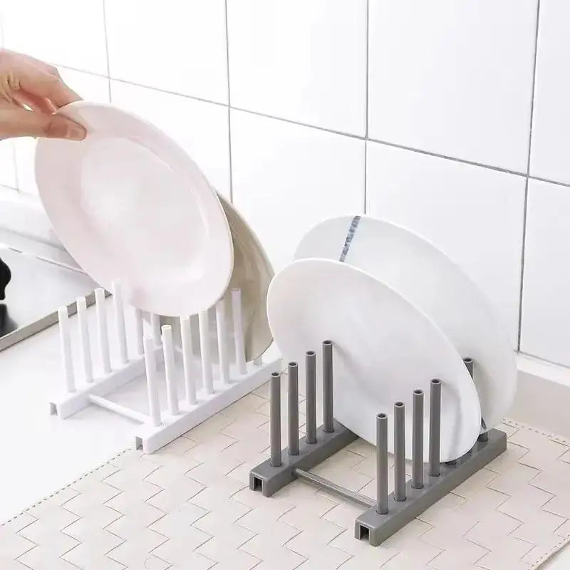 Dish Drain Rack & Kitchen Cabinet Organizer | Pot Lid Holder Dish Drain Rack Qme