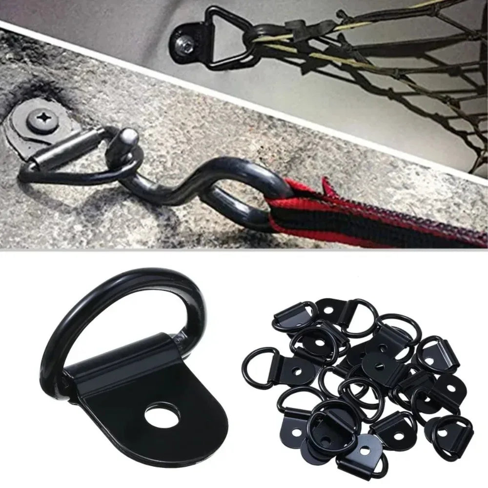 D-Ring Tie Down Anchors Stainless Steel Lashing Hooks 10-Pack Tie Down Anchor Qme