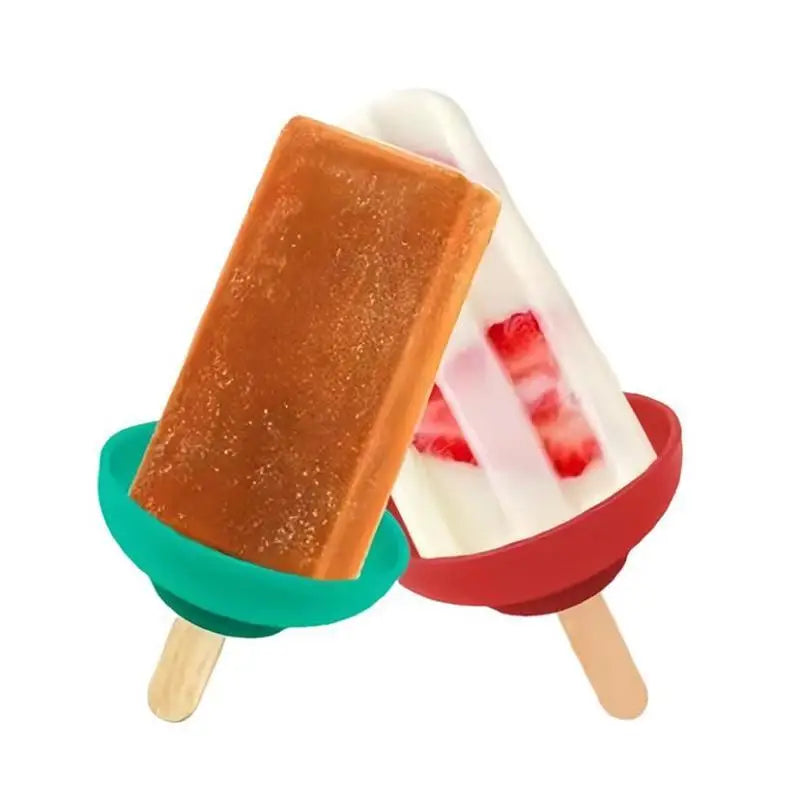 Silicone Popsicle Holder – Reusable Anti-Drip Ice Cream Sleeve Ice Cream Holder Qme
