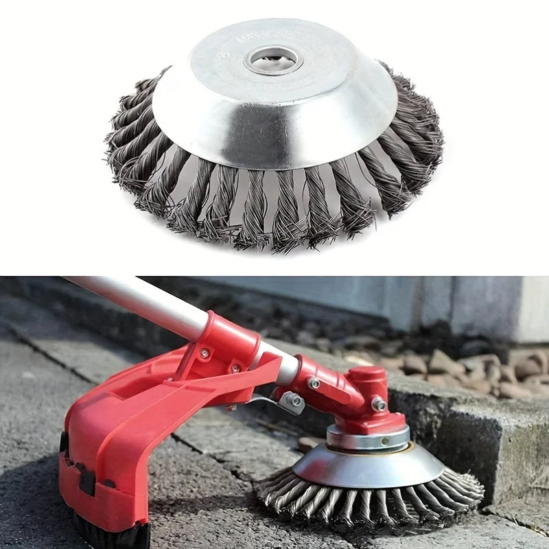 Heavy-Duty Wire Trimmer Head – Rust-Proof High Carbon Steel Trimmer Head Accessory Qme