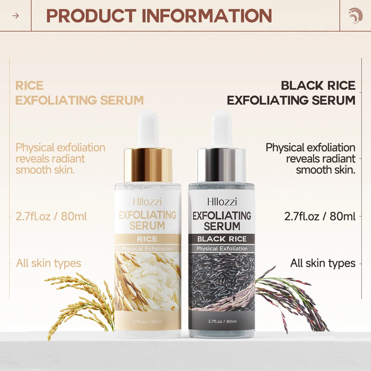 Rice & Black Rice Exfoliating Gel – Deep Cleanse & Moisturize Face Exfoliating Gel Qst