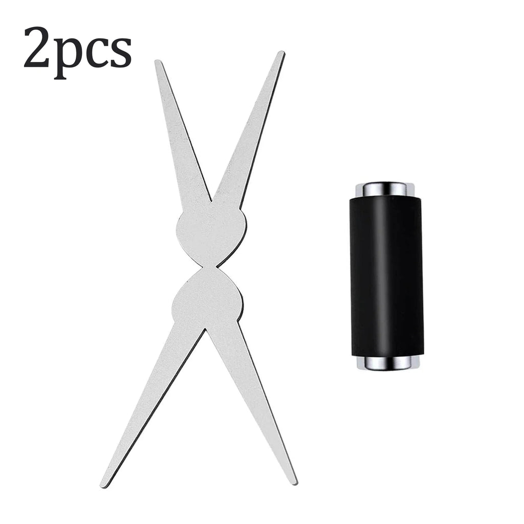Double-Head Cat Eye Nail Art Magnet Rod | French & V-Shape Nail Art Magnet Tool Qme 2PCS Set