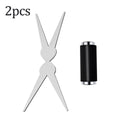 Double-Head Cat Eye Nail Art Magnet Rod | French & V-Shape Nail Art Magnet Tool Qme 2PCS Set