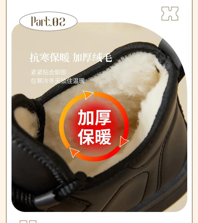 Women's Waterproof Warm Snow Boots – Anti-Slip Winter Ankle Women's Snow Boots Qst
