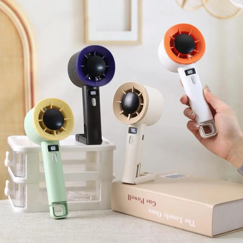 Portable Handheld Water Mist Fan – USB Rechargeable Mini Fan Handheld Mist Fan Qme