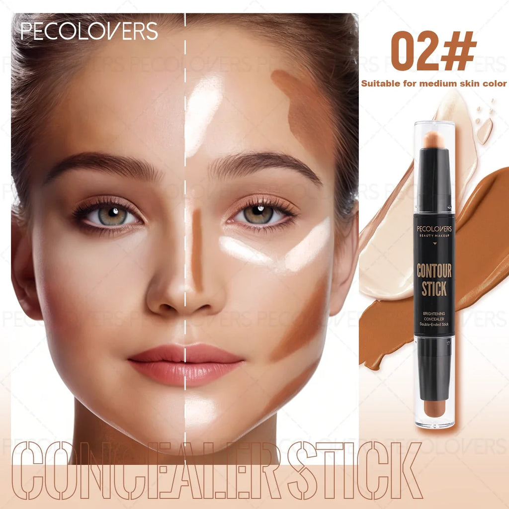 Creamy Contour Stick – Long-Lasting Non-Caking Sculpting Makeup Contour Makeup Stick Qme 02
