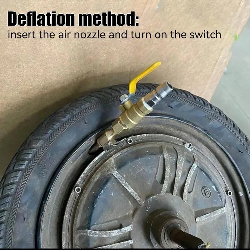 Lock-On Tire Inflator Chuck Nozzle | Air Compressor Adapter Tire Inflator Chuck Qst