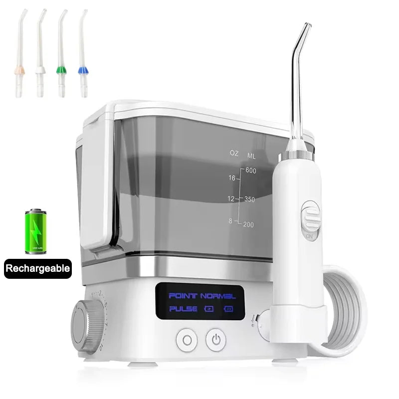 Water Flosser Oral Irrigator – 4 Nozzles & 10 Pressure Levels Oral Water Flosser Qst