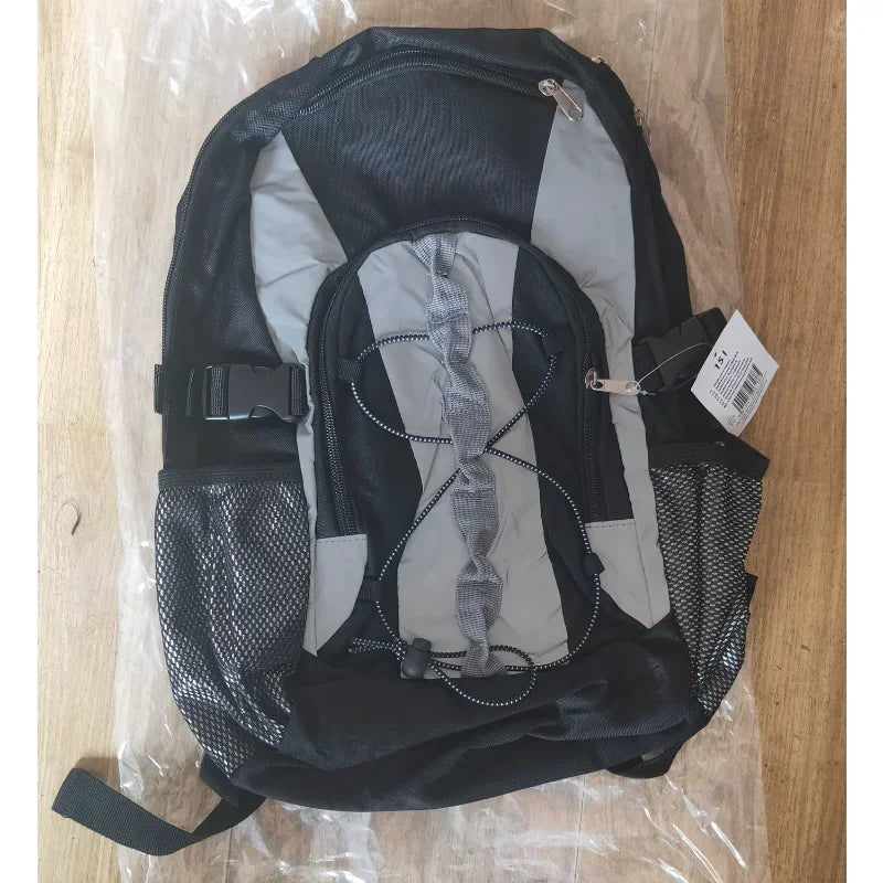 Reflective Night Safety Backpack | 40L 600D Oxford Cycling Bag Reflective Safety Backpack Qme gray