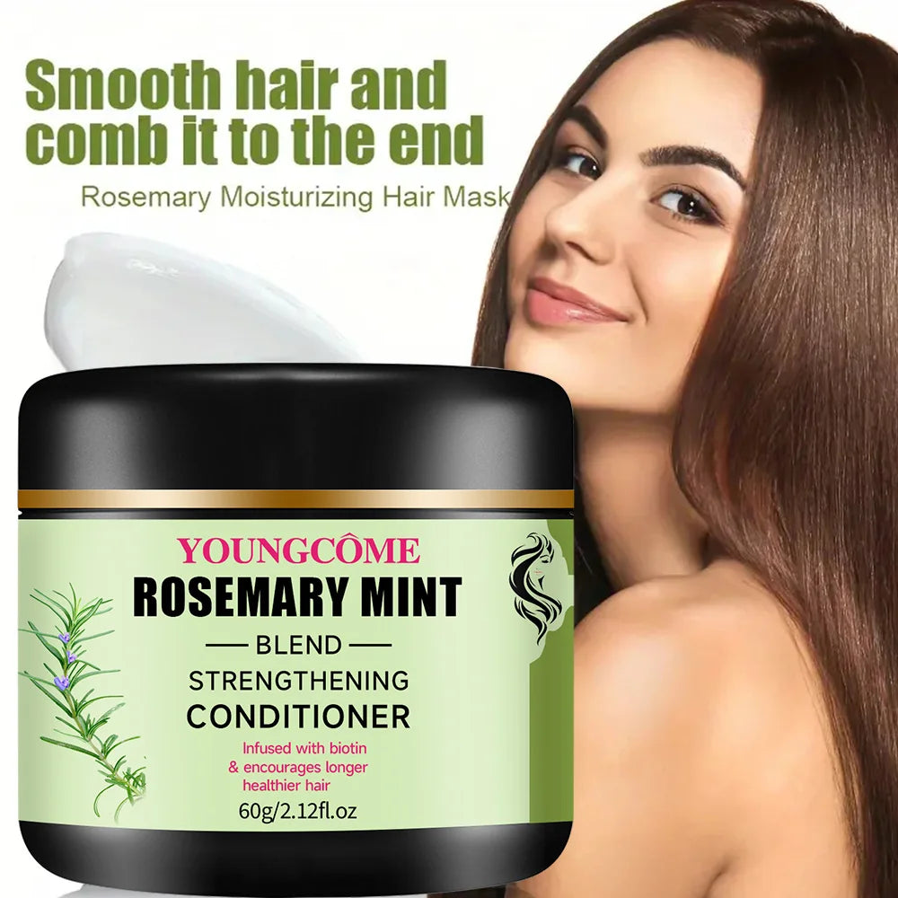 YOUNGCOME Rosemary Hair Mask – Keratin Smoothing & Nourishing Hair Treatment Mask Qst 60g