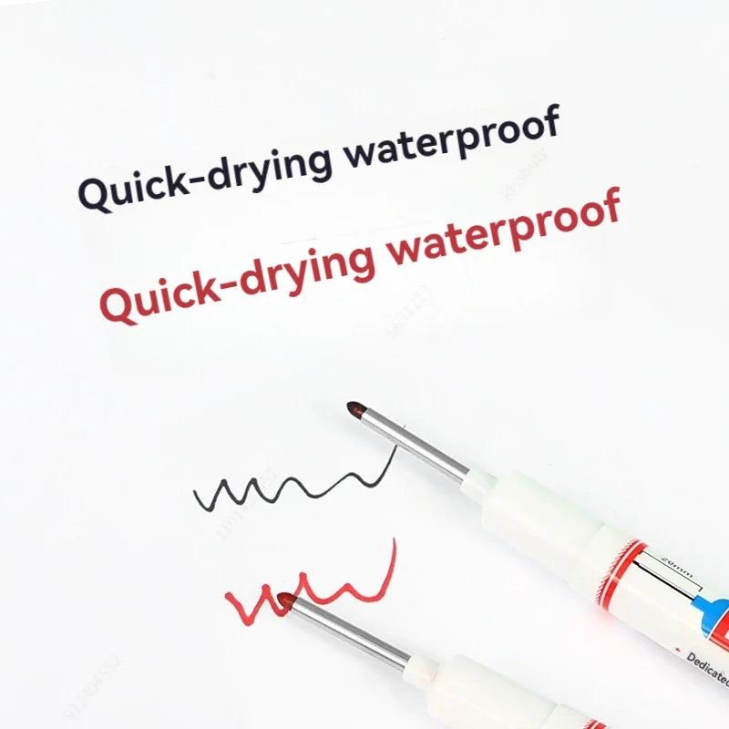Deep Hole Long Nib Marker Pens – Waterproof 8-Pack Deep Hole Marker Pen Qme