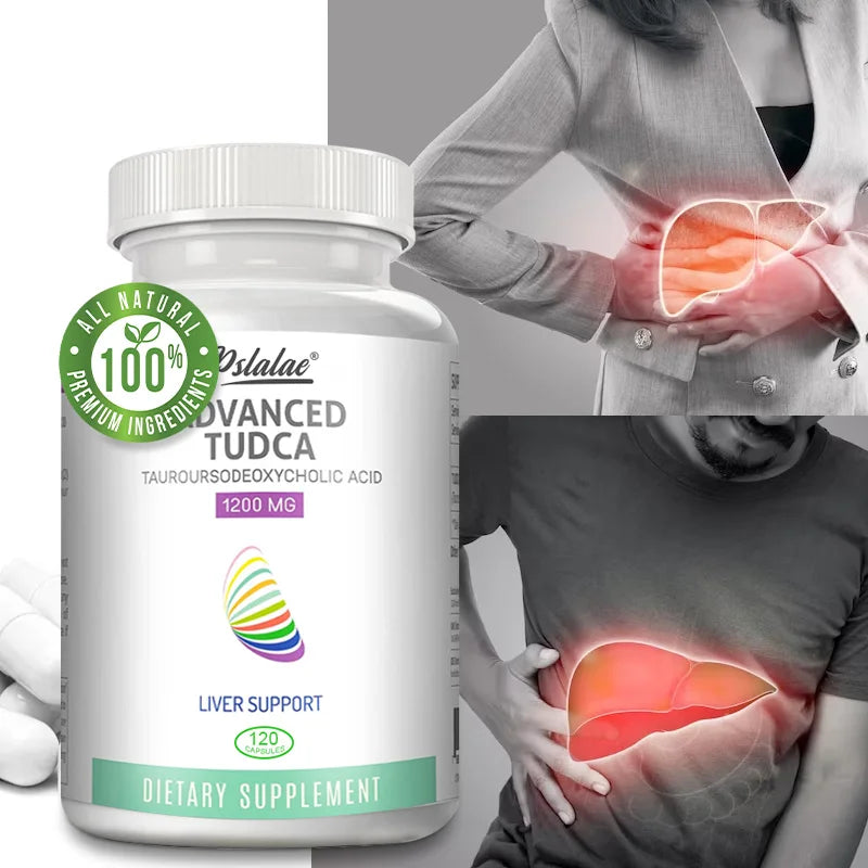 TUDCA Liver Support Capsules 1200mg – Non-GMO, GMP Liver Support Supplement Qst