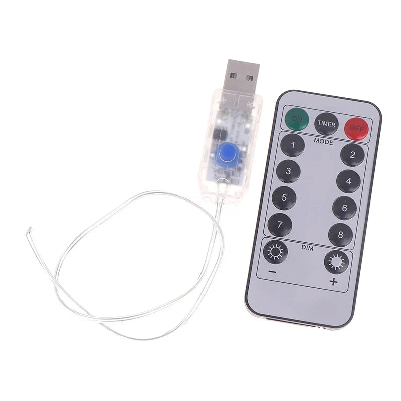 USB LED Strip Light Remote Controller – 8 Modes | Christmas LED Strip Controller Qme B