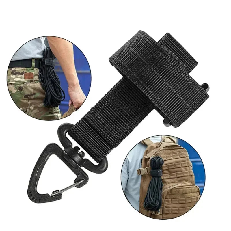Tactical Nylon Glove Clip | Outdoor Camping Safety Hook Gear Safety Clip Qme