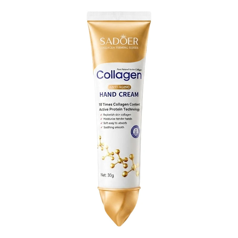 SADOER Collagen Hand Cream – Moisturizing & Brightening 30g Hand Cream Qst 1pcs