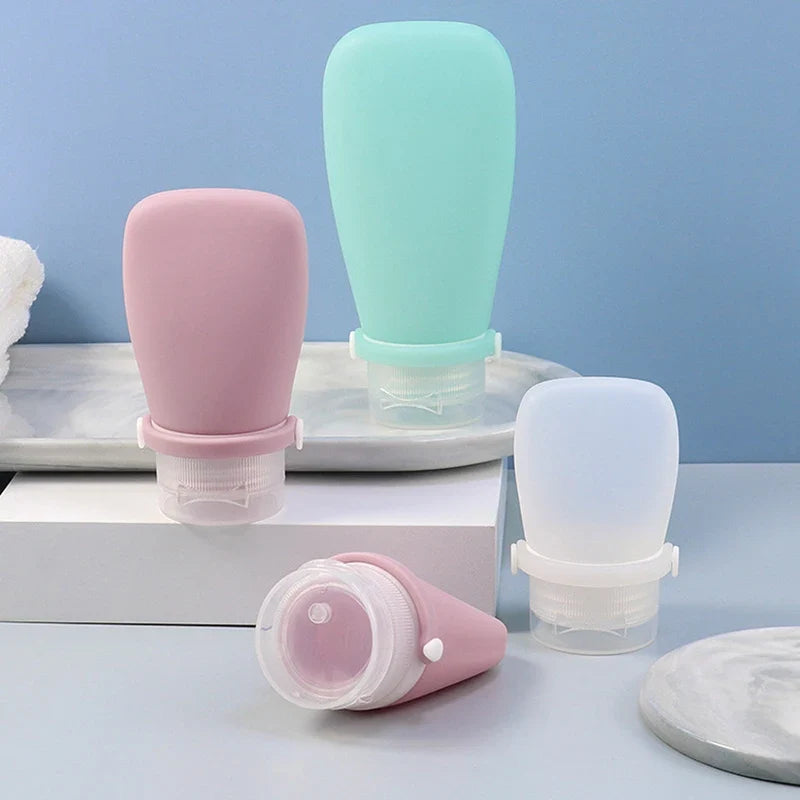 Silicone Travel Bottles – Leak-Proof Refillable 30/60/90ml Travel Bottles Qme